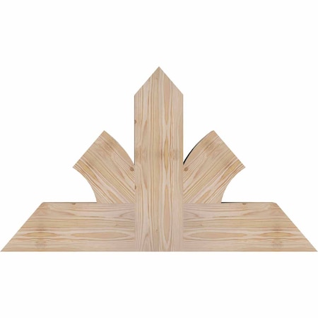 Ekena Millwork Richland Smooth Timber Gable Bracket, Douglas Fir, 36"W x 21"H x 3 1/2"D x 5 1/2"F, 14/12 Pitch GBW036X21X0406RIC00SDF